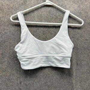Lululemon Align Bra  Women 4 White Light Support Nulu Yoga Sports Bra Athletic